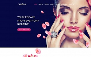 Nail Salon Website Design - Naillasi - tablet image