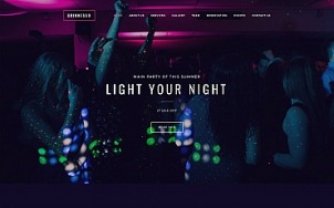 Night Club Website Design - Grinnesso - tablet image