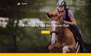 Equine Website Design - Manelity - tablet image