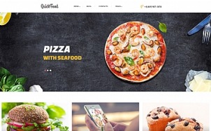 Food Website Design - tablet image