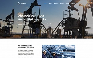 Oil Company Website Design - Gaspero - tablet image