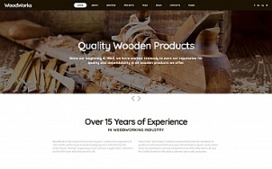 Woodworking Website Design - tablet image