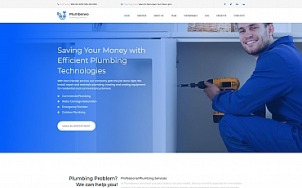 Plumbing Websites Design - Plumberwo - tablet image