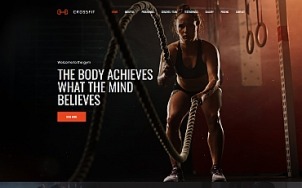 体育网站设计- Crossfit -平板图像