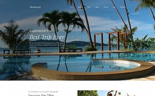 Travel Agency Website Design - Travelex - tablet image
