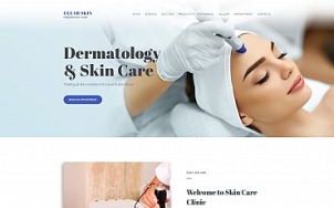 Dermatologist Website Template for Medical Clinic - tablet image