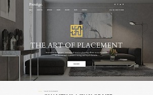 Interior Design Website Template for Studios and Architects - tablet image