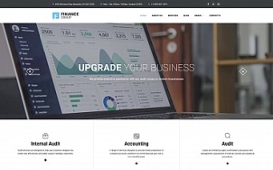 Financial Services Website Design - tablet image