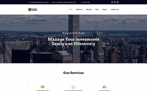 Investment Company SaaS Web Design - tablet image