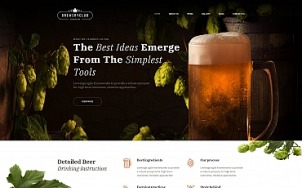 啤酒厂网站设计精酿啤酒酒吧-平板图像