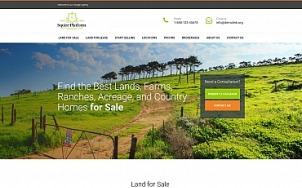 Land Broker Web Design - tablet image