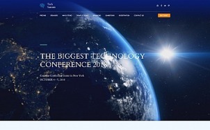 Conference Website Design - tablet image