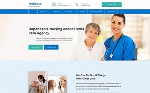 Medical Website Design for Nursing Agency - tablet image