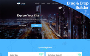 City Portal Website Design - tablet image