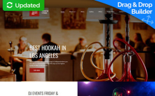 Hookah Bar Website Design - tablet image