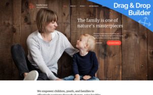 Family Center Website Design - tablet image