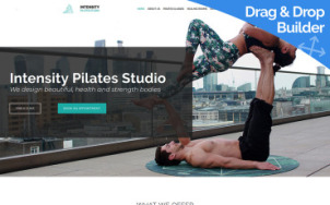 Pilates Studio Website Design - tablet image