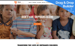Orphanage Website Design - tablet image