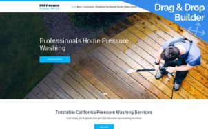 Pressure Washing Website Design - tablet image