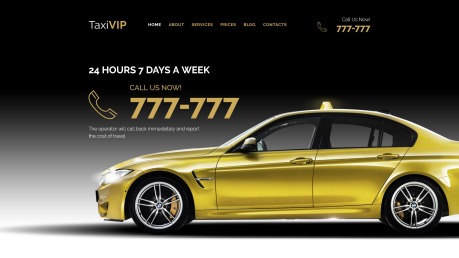 Taxi Website Design - image
