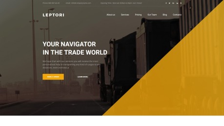 卡车运输网站设计- Leptori -图像