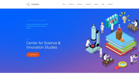 实验室网站设计- Comex公司形象