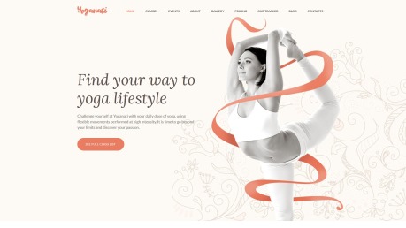 瑜伽网站设计-瑜伽大师-形象