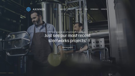 制造业网站设计- Axinnes -形象