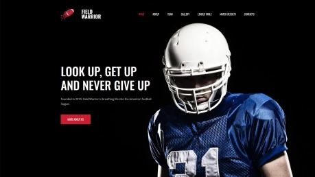 Football Website Design - Field Warrior - image