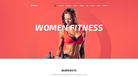 健身房网站设计- Fitnesto -形象