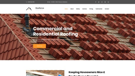Roofing Website设计- Rooferco形象