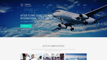 Airline Website Design - Carrierte - image