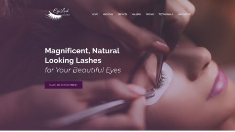 Beauty Salon Website Design - Eyelasher - image