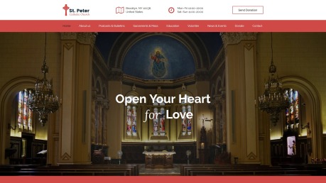教堂网站设计-圣. 彼得-图像