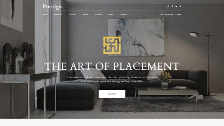 Interior Design Website Template for Studios and Architects - image