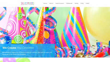 Birthday Website Template for Entertainment Website - image