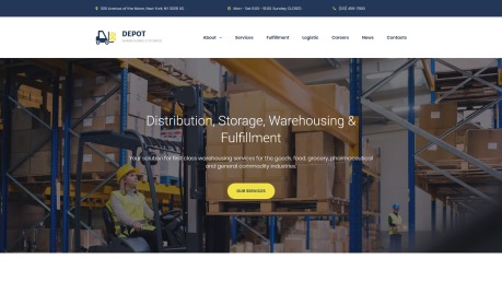 Warehouse and Storage Website Template - image
