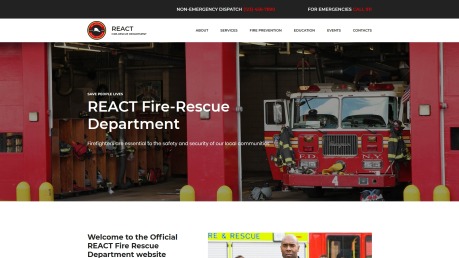 Fire Department Website Design for Firefighters and Emergency Specialists - image