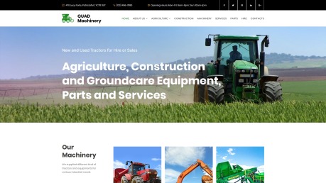 Tractor Website Design - image