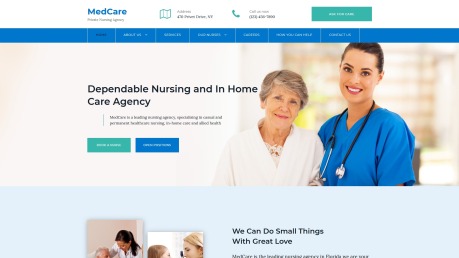 Medical Website Design for Nursing Agency - image