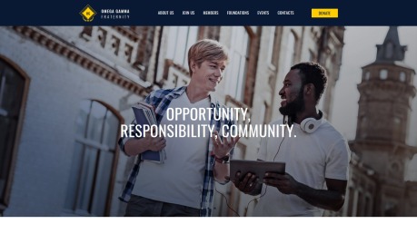 Fraternity Website Design - image