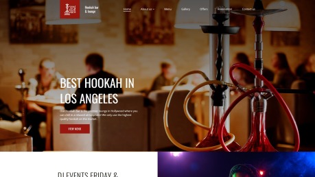 Hookah Bar Website Design - image