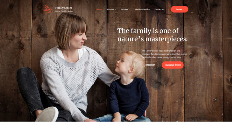 Family Center Website Design - image