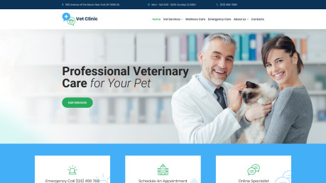 Animal Hospital Website Design - image