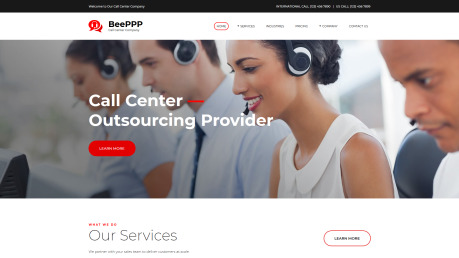 Call Center Website Design - image