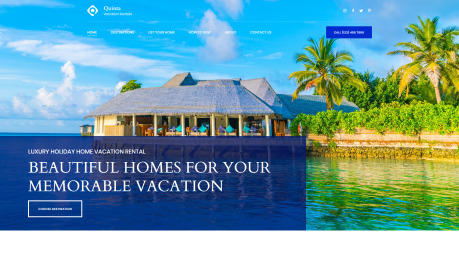 Holiday Rentals Website Design - image