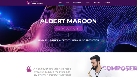 Music Composer Website Design - image