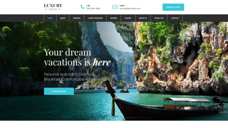 Travel Agent Website Design - image