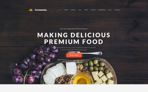 Restaurant Website Design - Goreamex