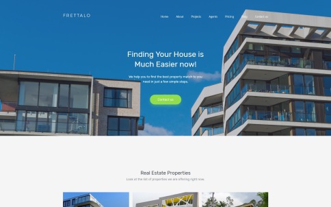 房地产网页设计 - Frettalo